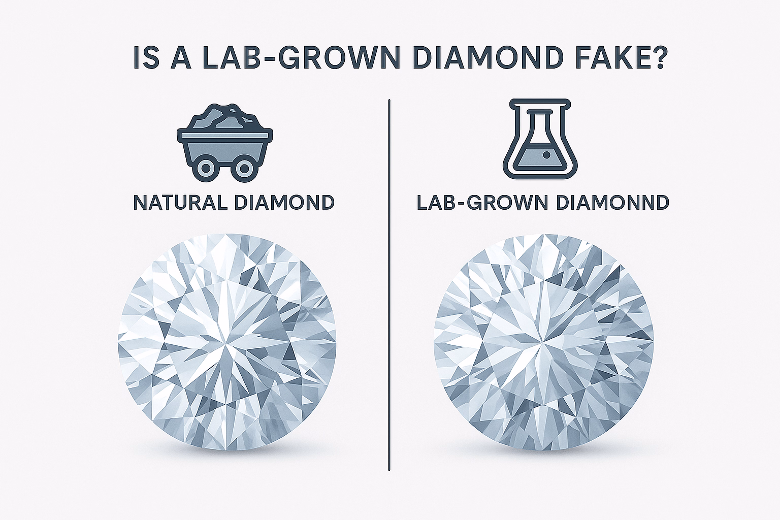 Are lab-created diamonds fake?